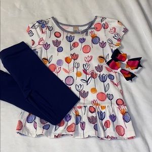 4 pc Floral Gymboree Outfit Set